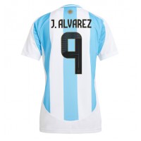 Dámy Fotbalový dres Argentina Julian Alvarez #9 Copa America 2024 Domácí Krátký Rukáv